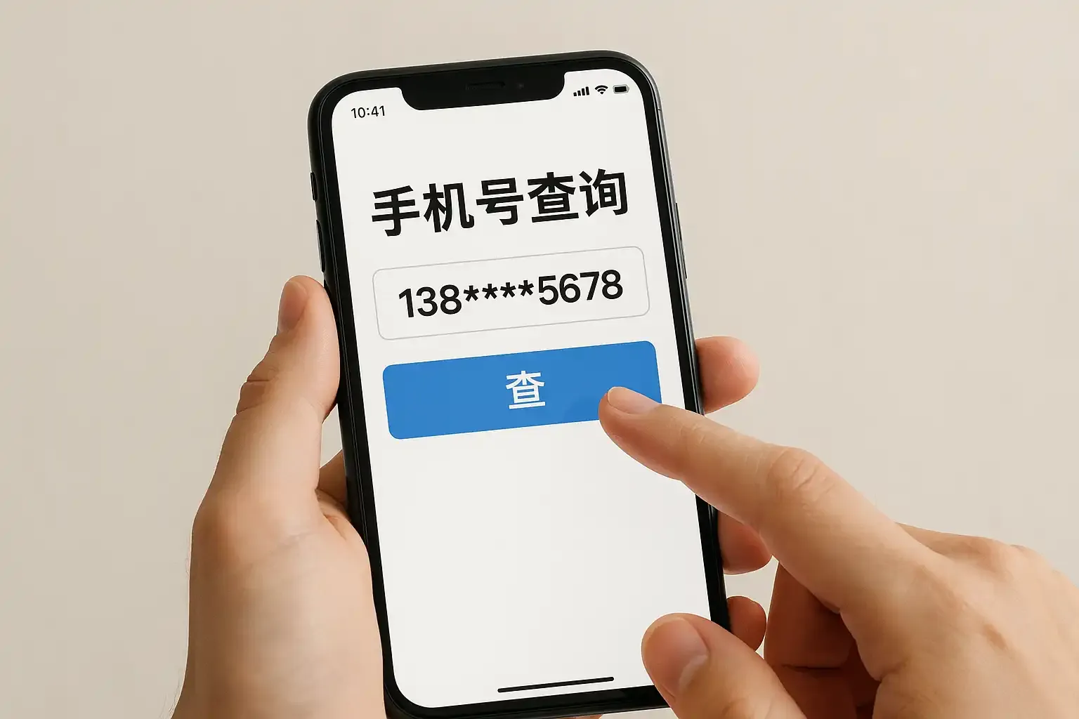 如何通过手机号查询到对方的姓名。